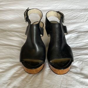 Michael Kors Josephine Round-toe slingback platform wedge sandals